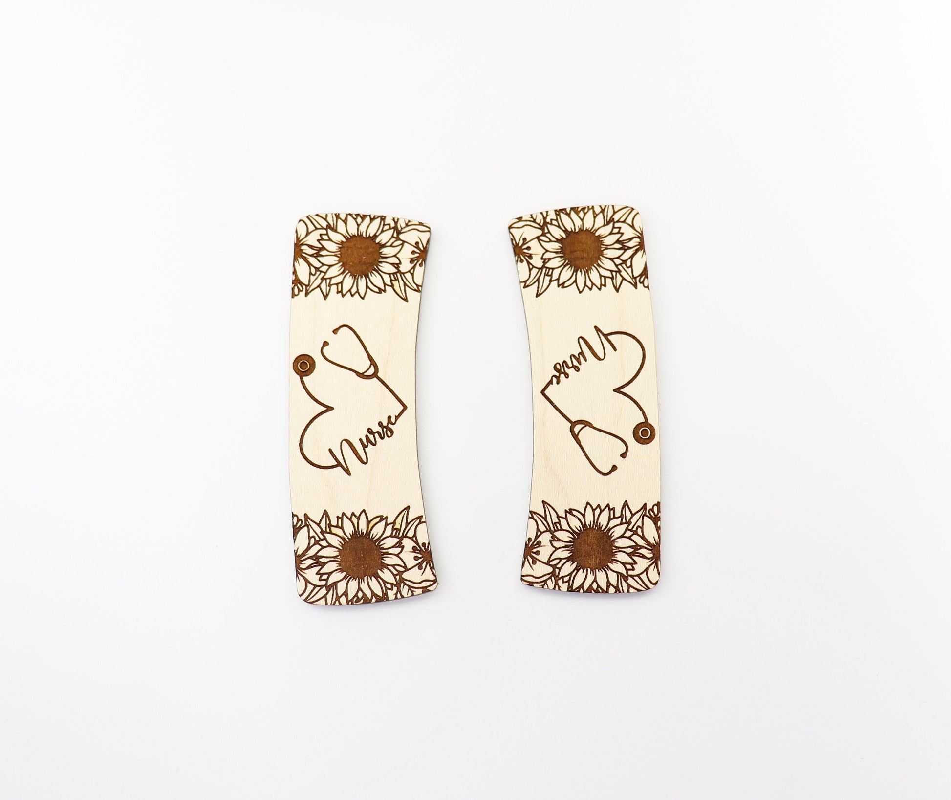 Nurse hair clip blanks, wood blanks, laser cut blanks