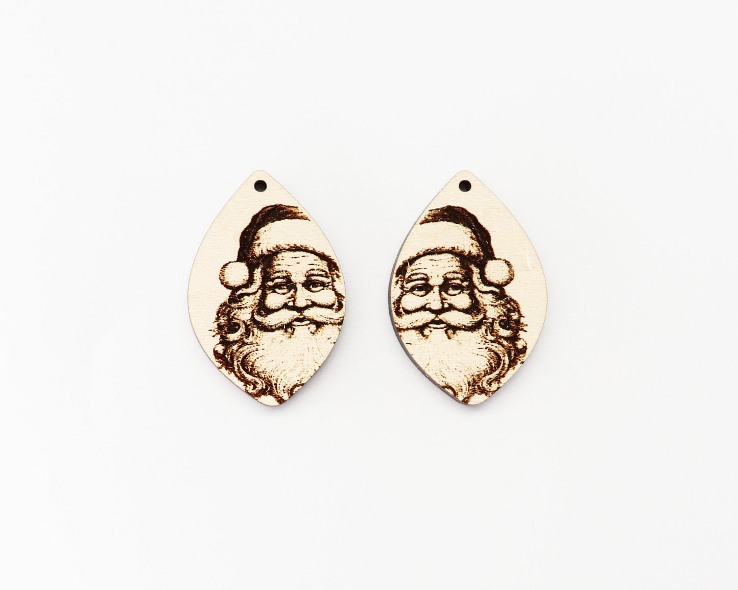 Santa earring blanks, wood blanks