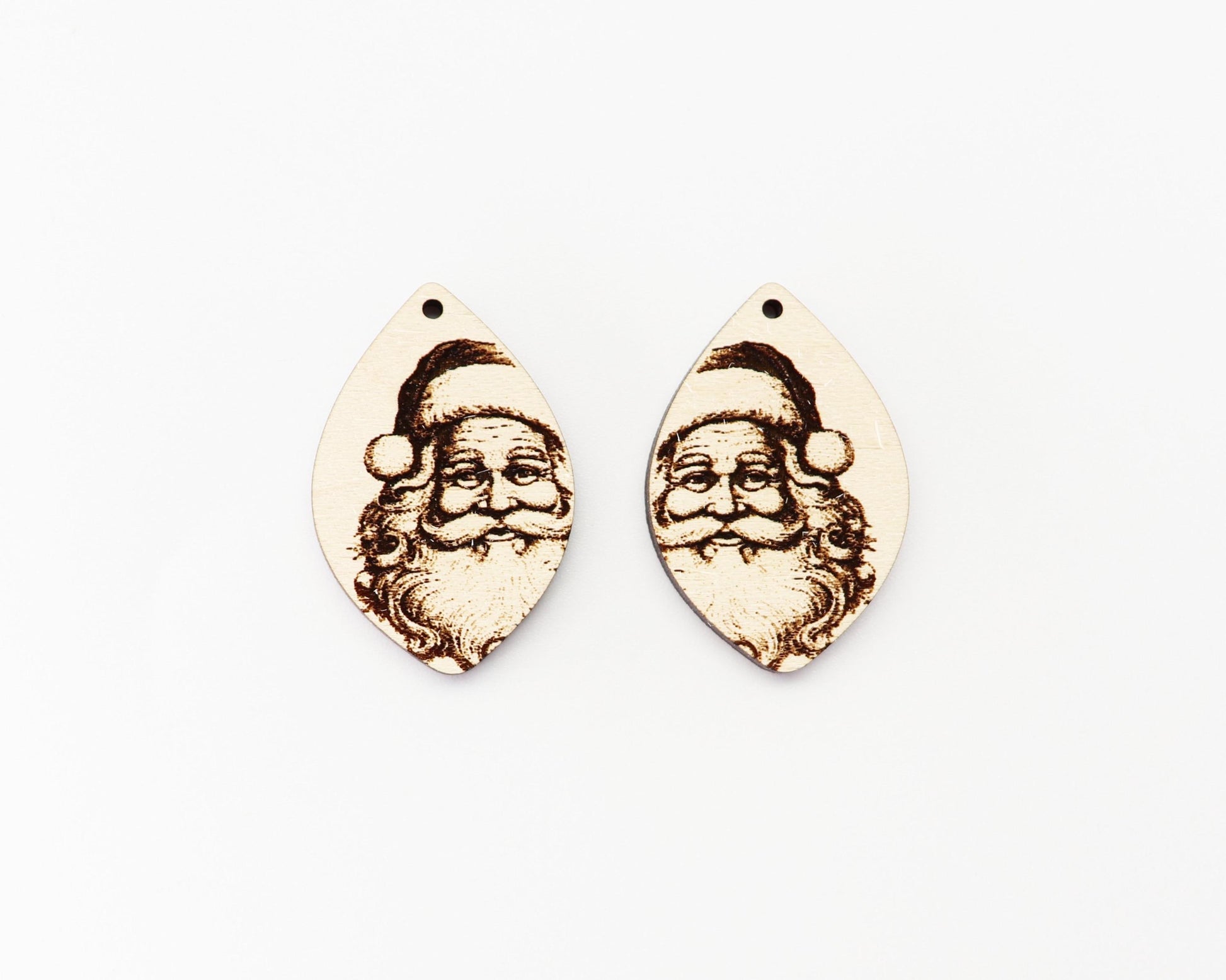 Santa earring blanks, wood blanks