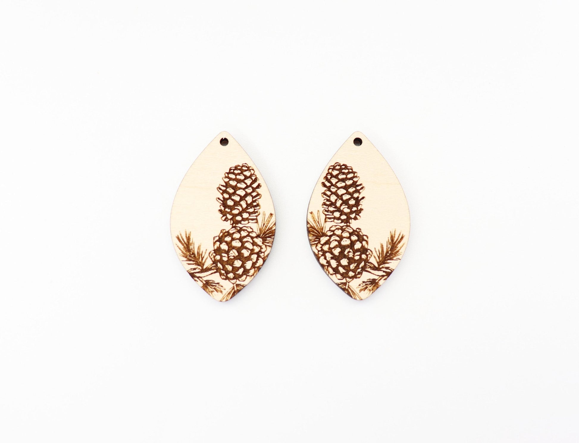 Pinecone earring blanks, Christmas blanks