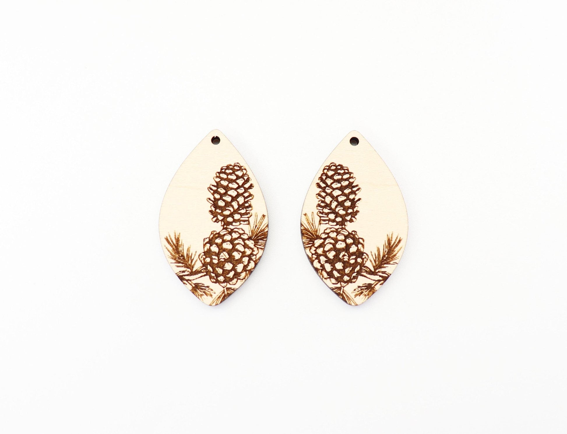 Pinecone earring blanks, Christmas blanks