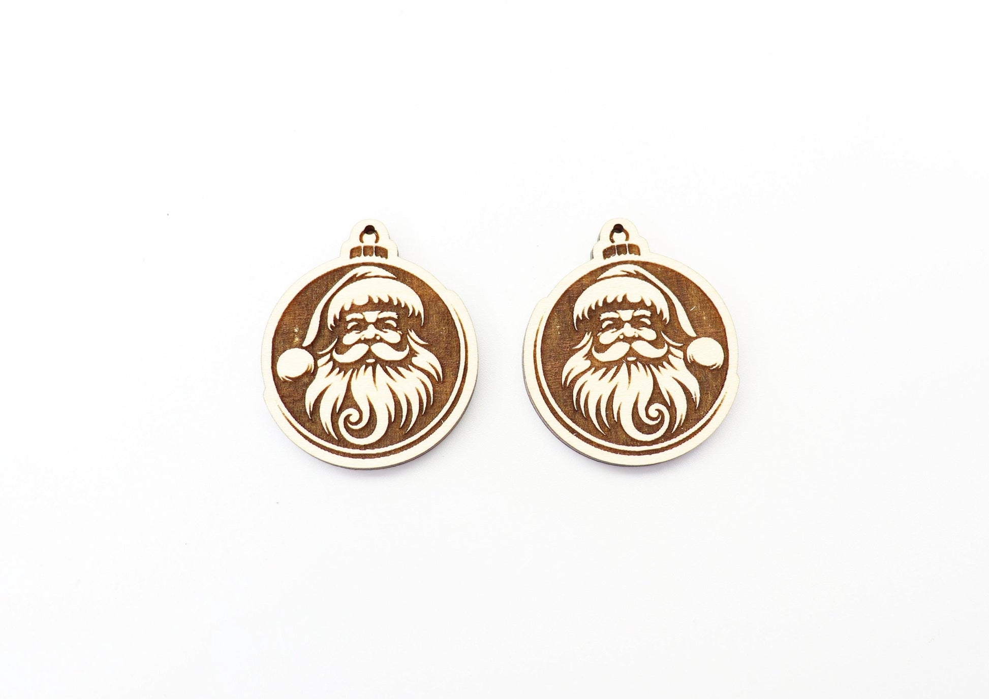 Santa earring blanks, wood blanks