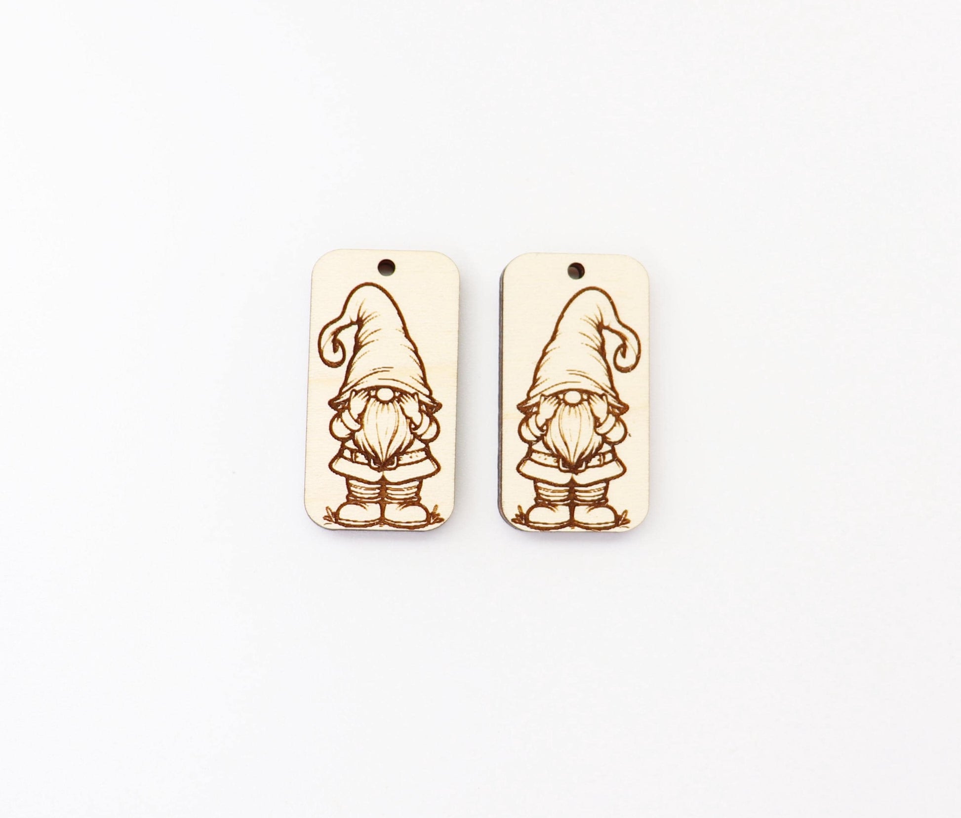 Gnome blanks, wood earring blanks