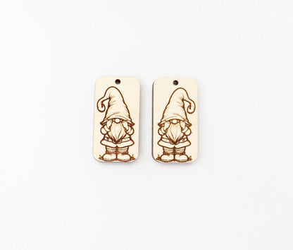 Gnome blanks, wood earring blanks