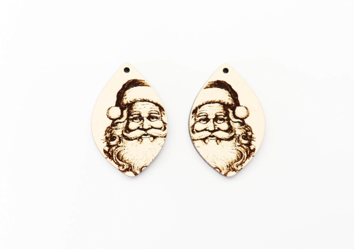 Santa earring blanks, wood blanks