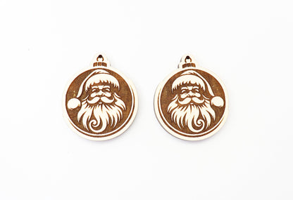 Santa earring blanks, wood blanks