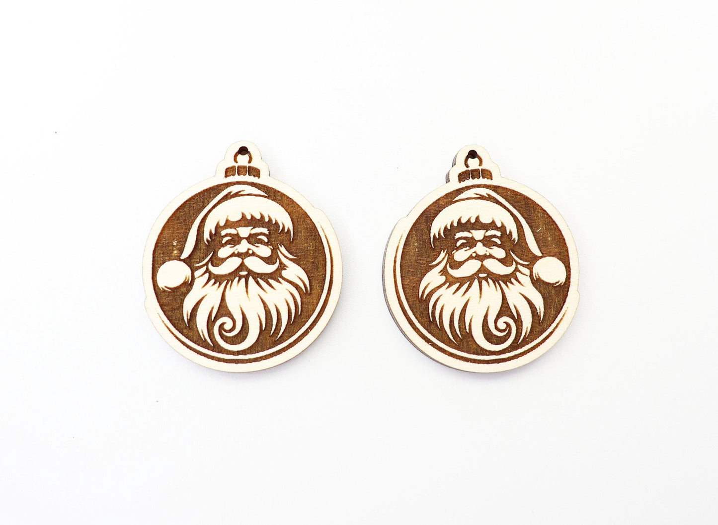 Santa earring blanks, wood blanks