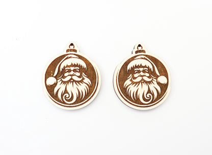 Santa earring blanks, wood blanks