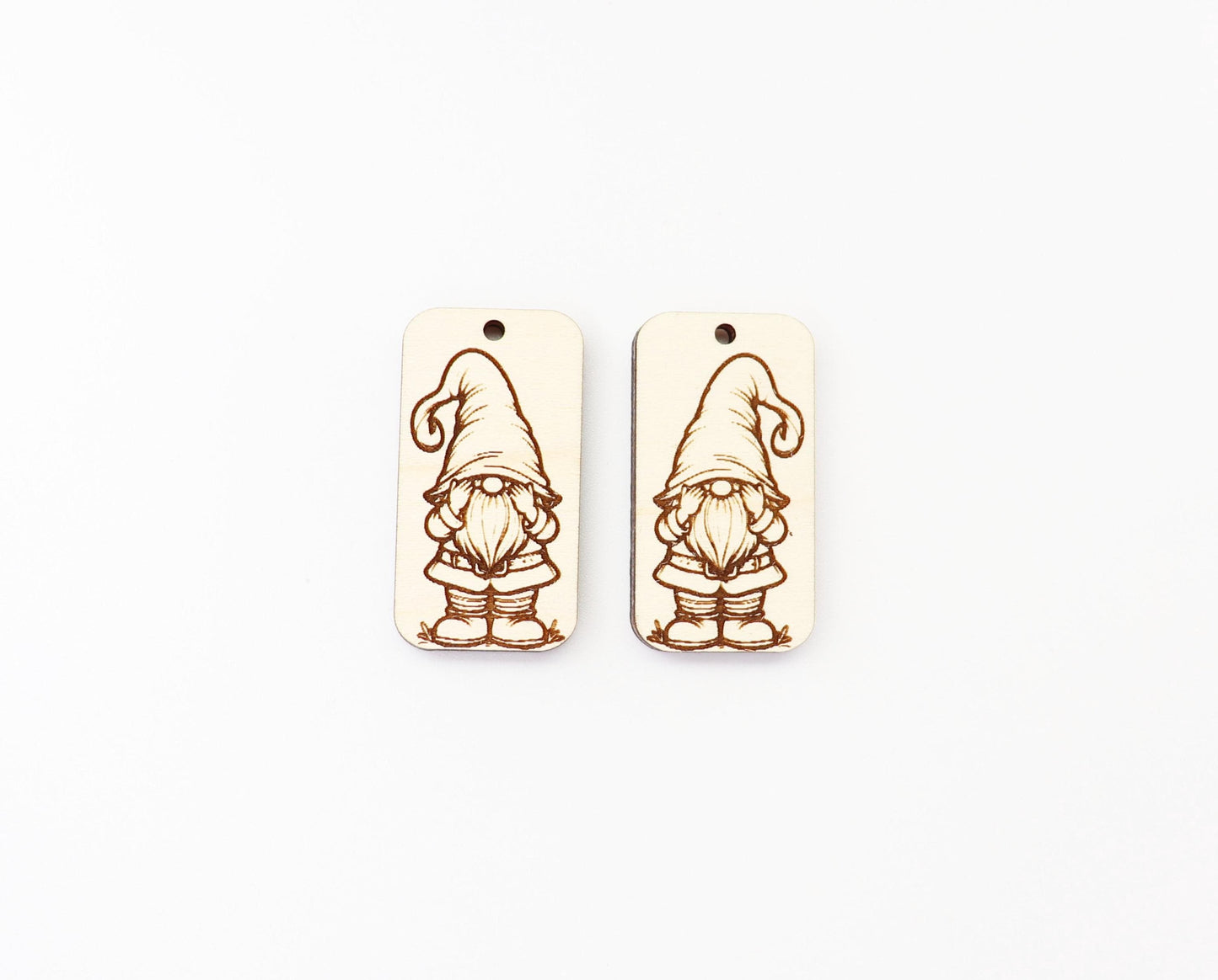 Gnome blanks, wood earring blanks