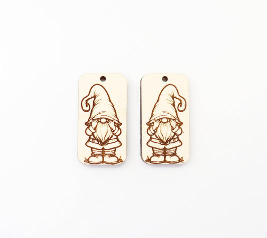 Gnome blanks, wood earring blanks