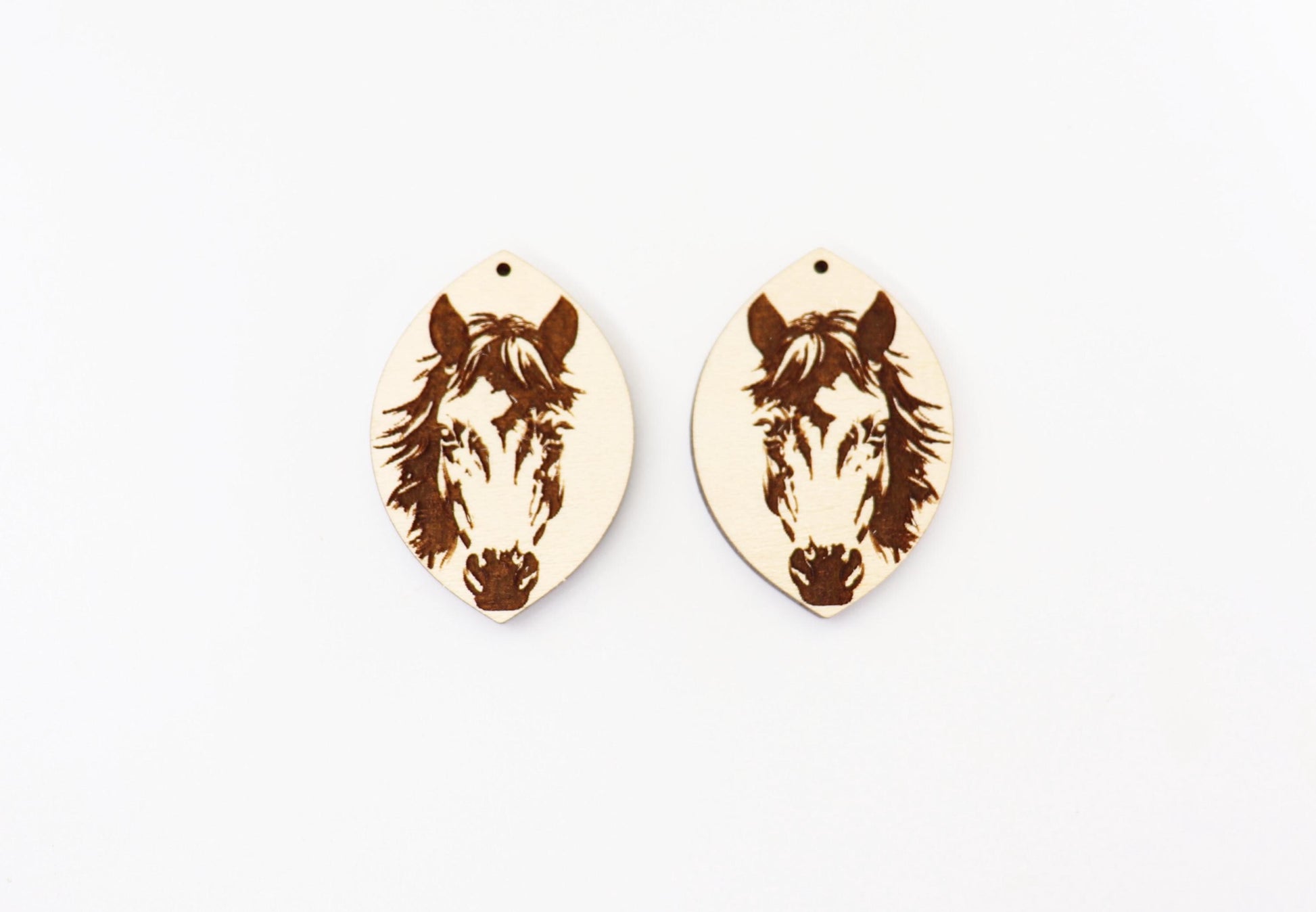 Horse earring blanks, laser cut earring blanks