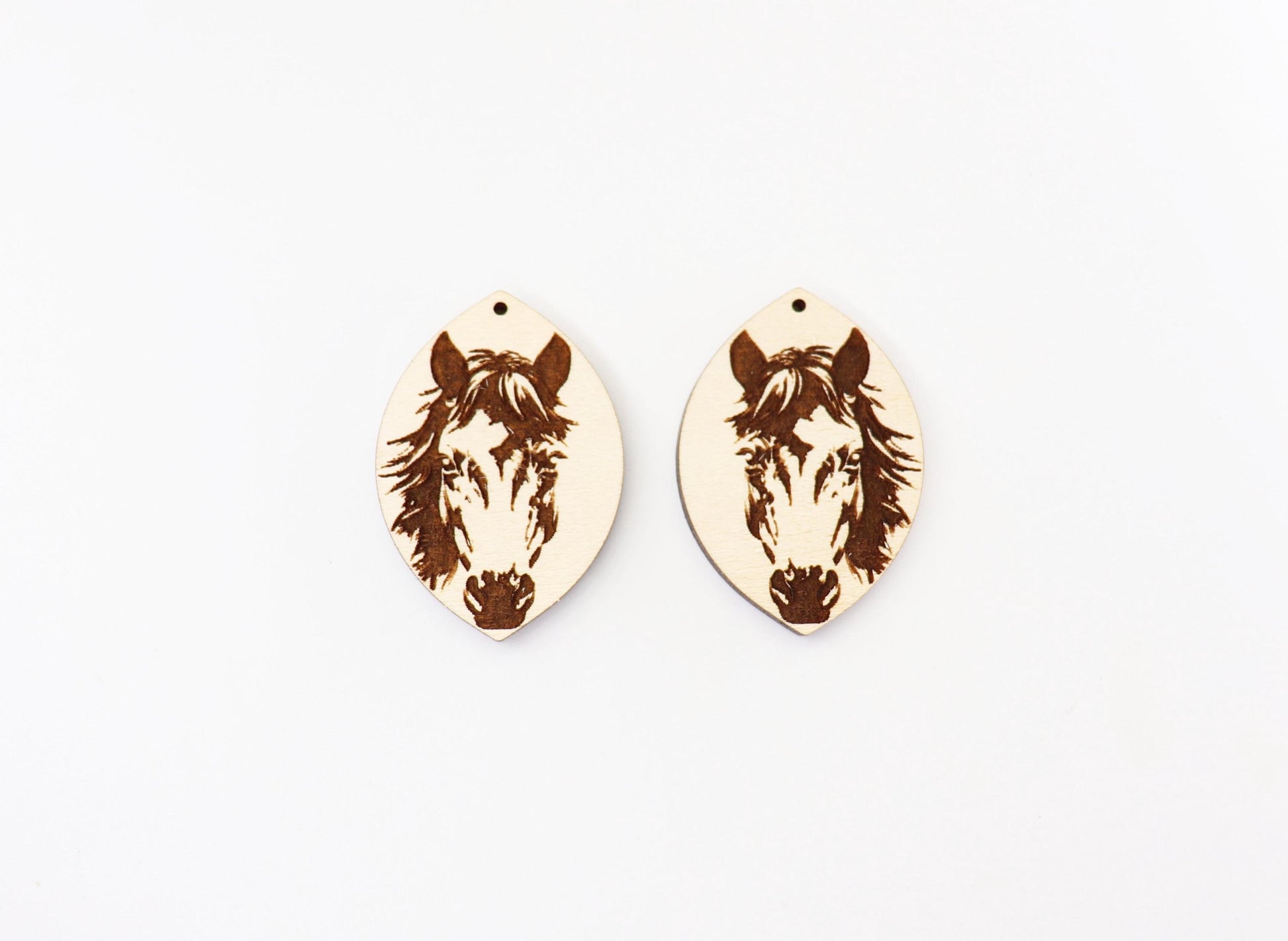 Horse earring blanks, laser cut earring blanks