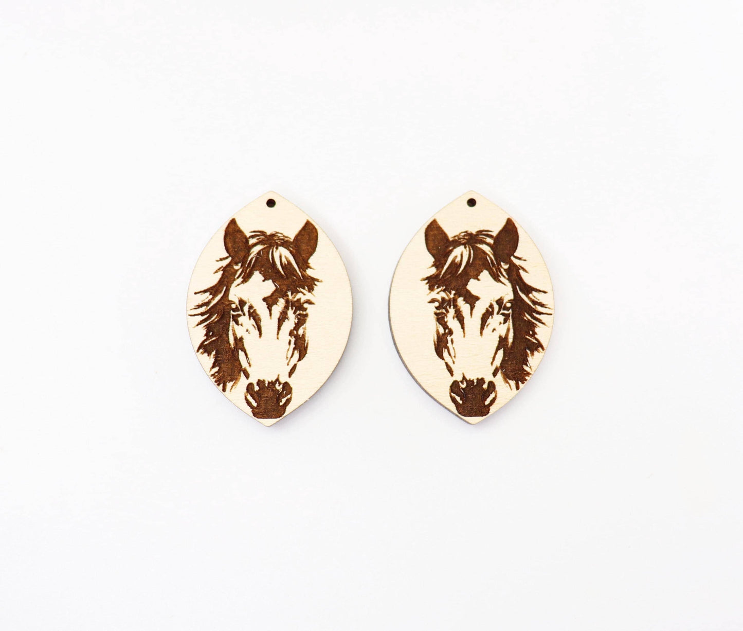 Horse earring blanks, laser cut earring blanks