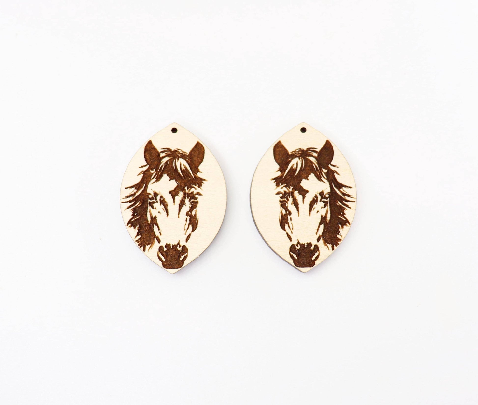 Horse earring blanks, laser cut earring blanks