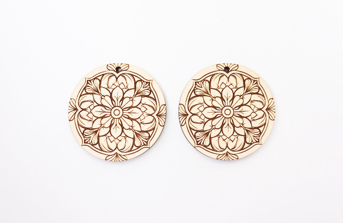 Mandala earrings, mandala earring blanks