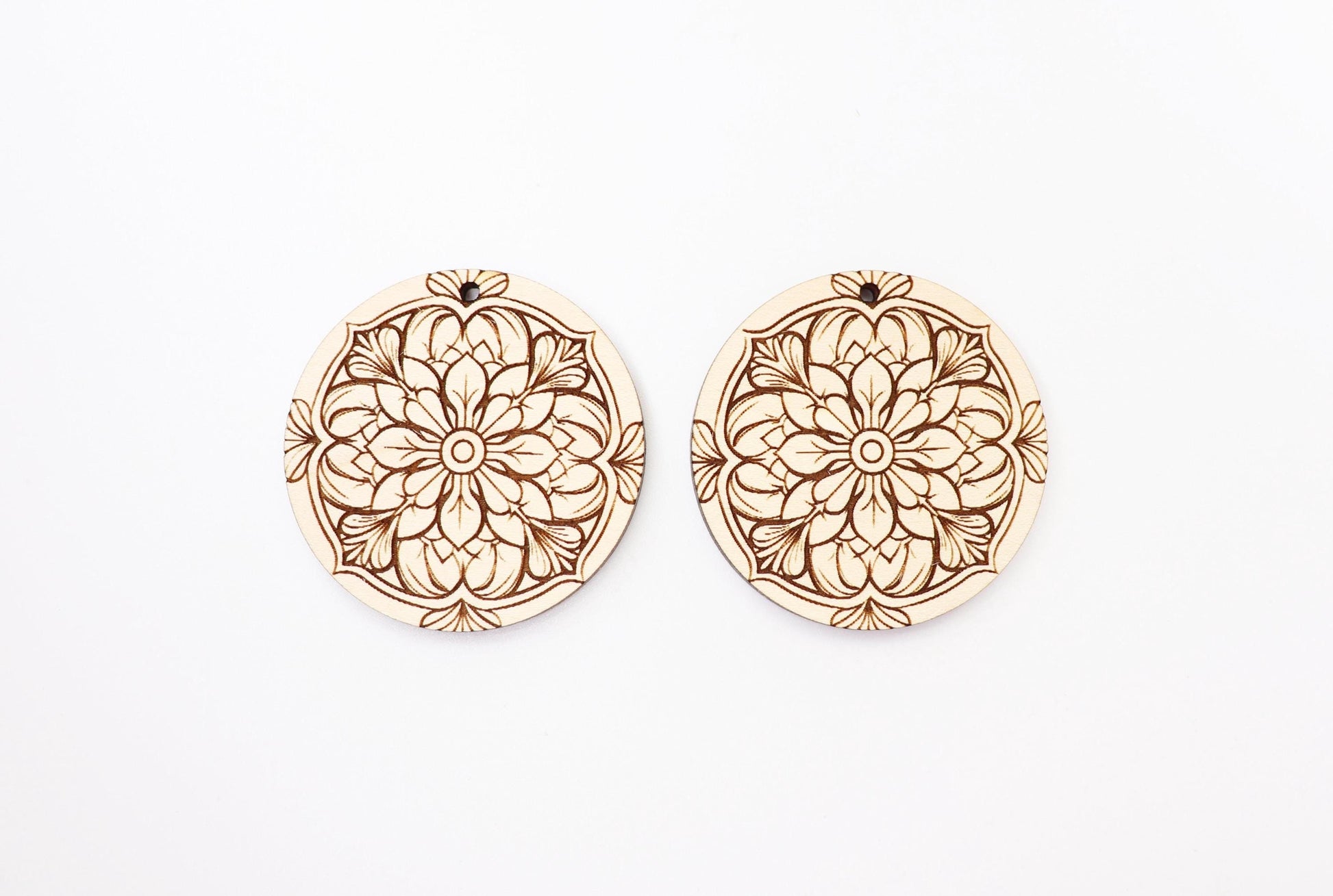 Mandala earrings, mandala earring blanks