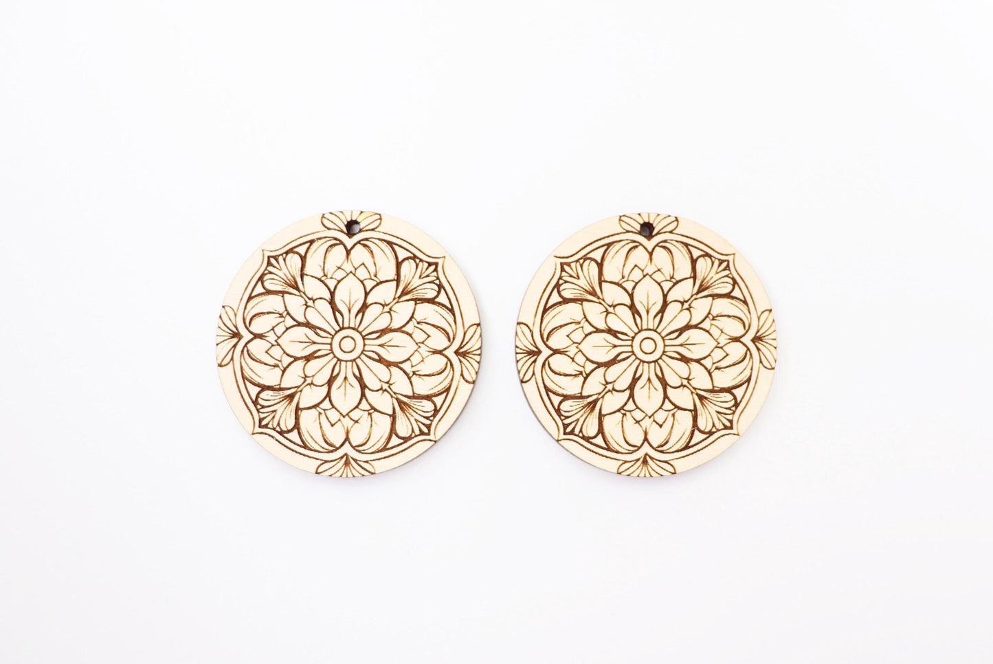 Mandala earrings, mandala earring blanks