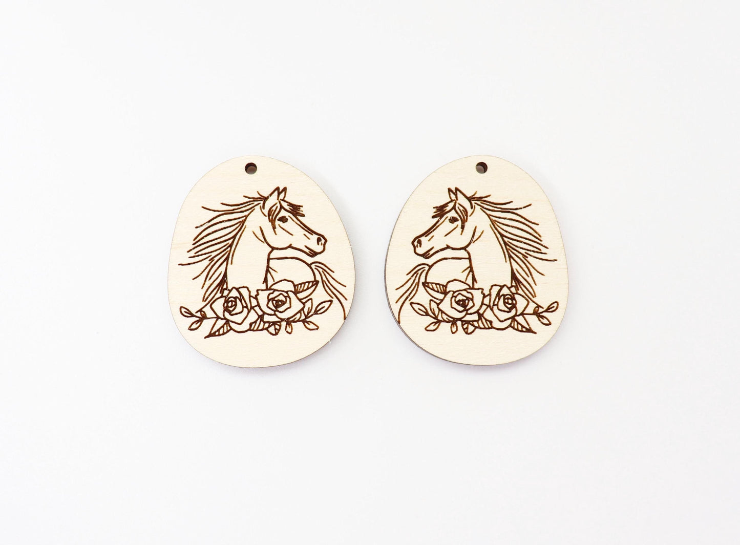 Horse earring blanks, earring blanks