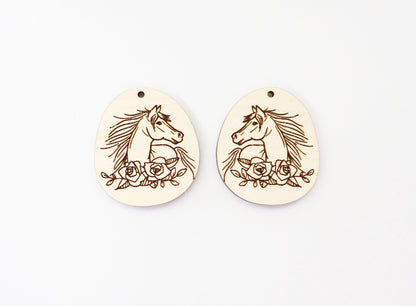 Horse earring blanks, earring blanks