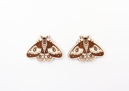 Moth Earring blanks, wood blanks