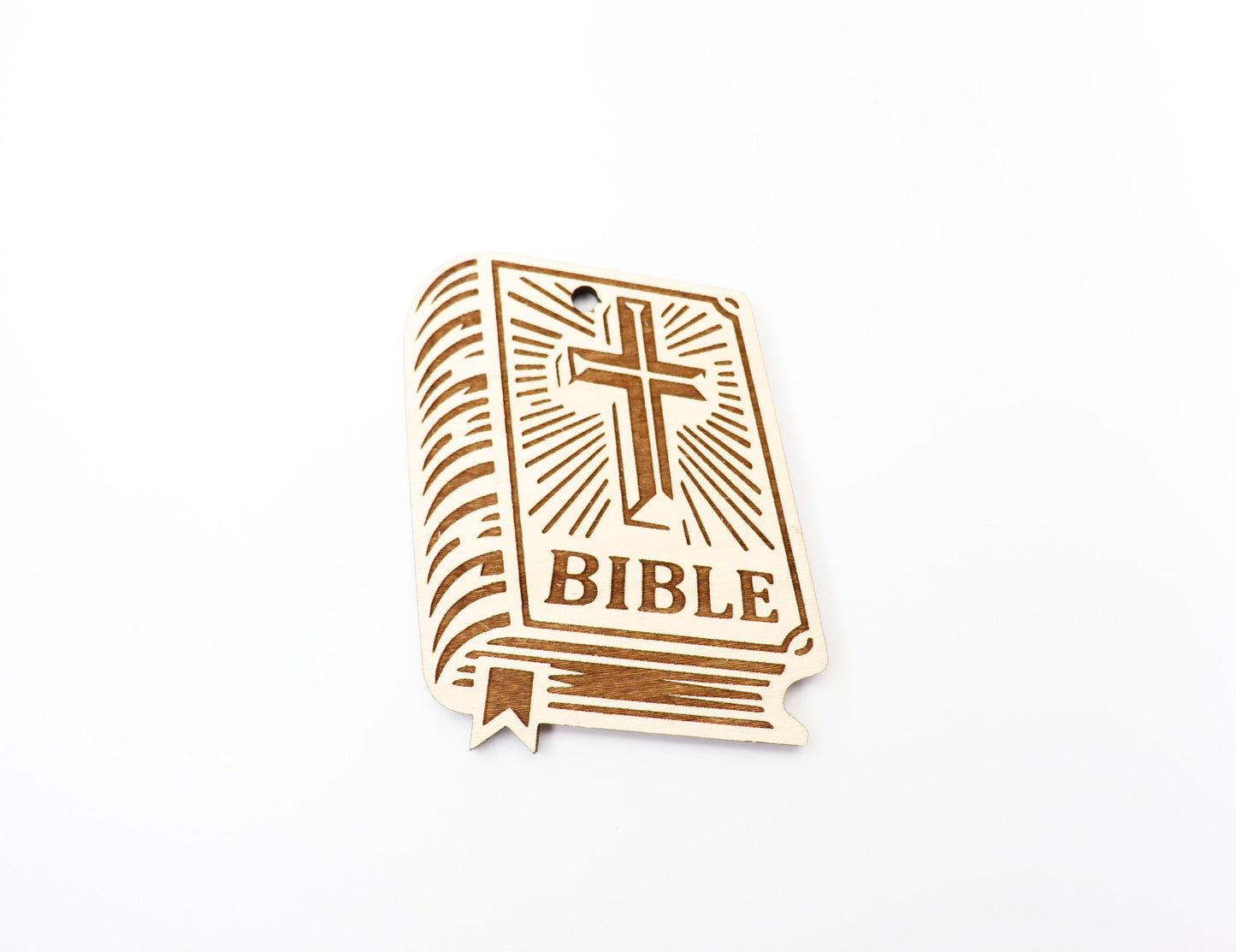 Bible car charm, Religious car charm blank, wood blanks