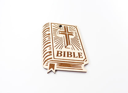 Bible car charm, Religious car charm blank, wood blanks