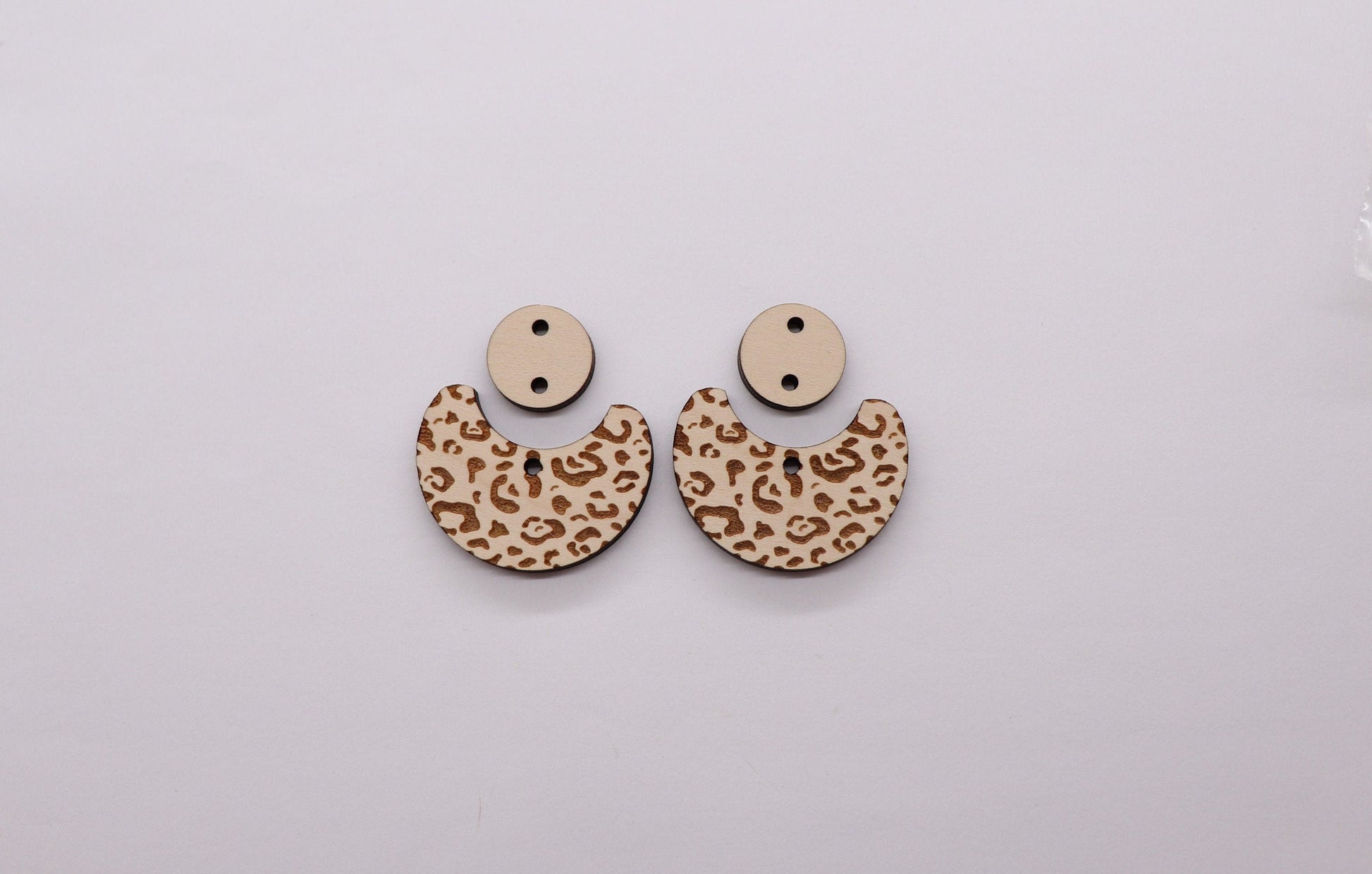 2 piece earring blanks, wood blanks, earring blanks