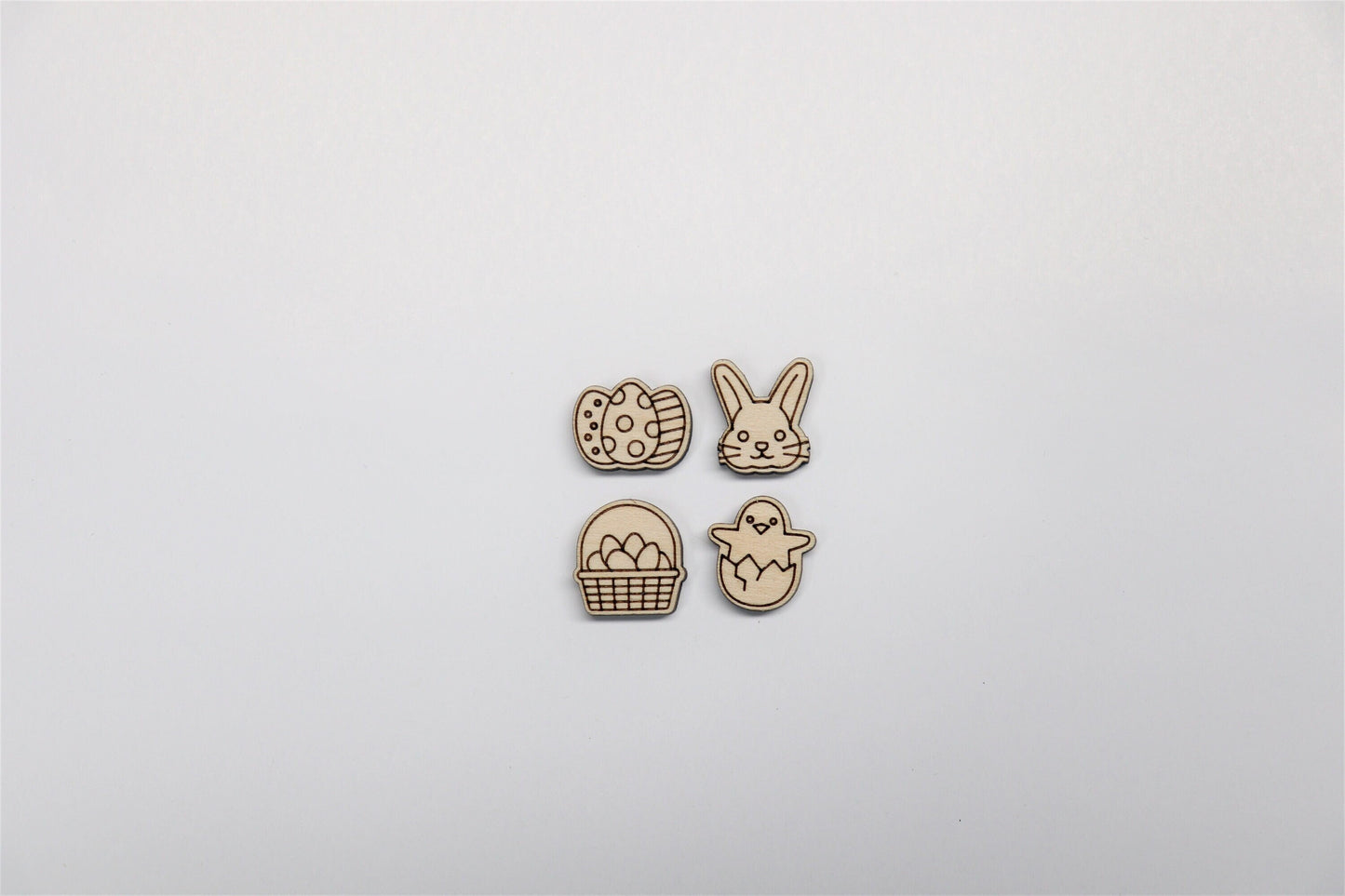 Easter stud blanks, earring blanks, wood cutouts