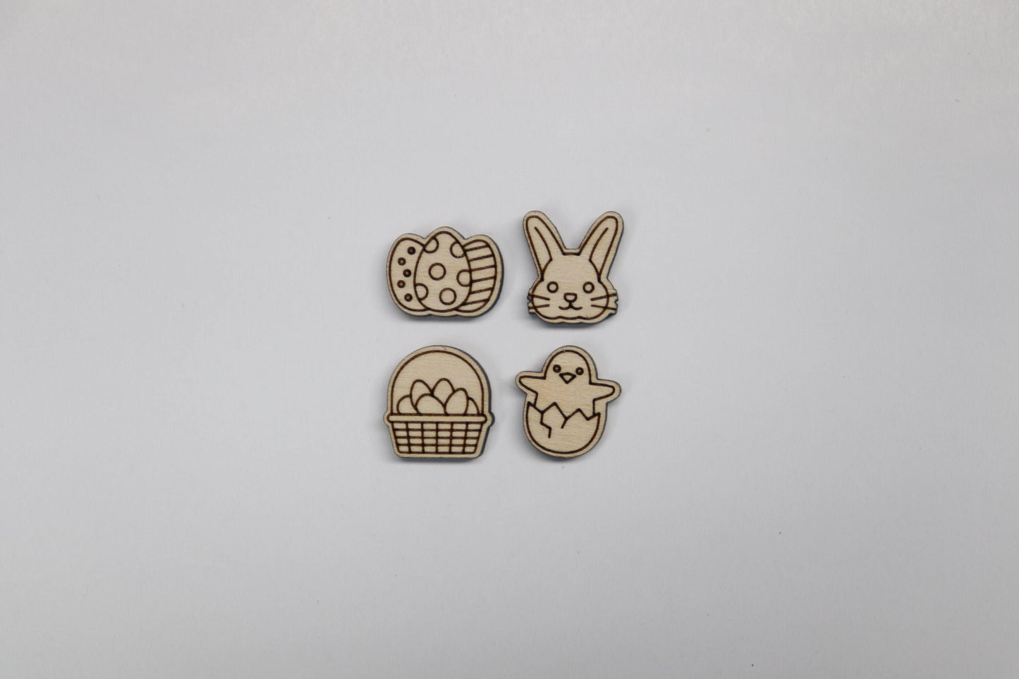 Easter stud blanks, earring blanks, wood cutouts