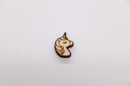 Unicorn stud blanks, wood cutouts, earring blanks