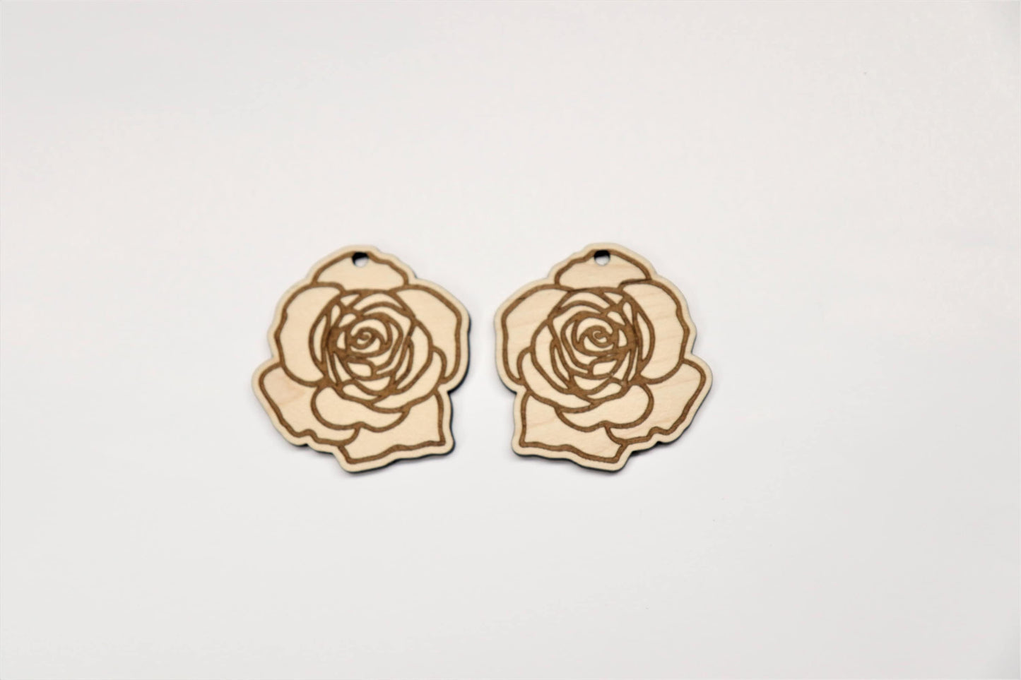 Flower blanks, earring blanks, wood earrings