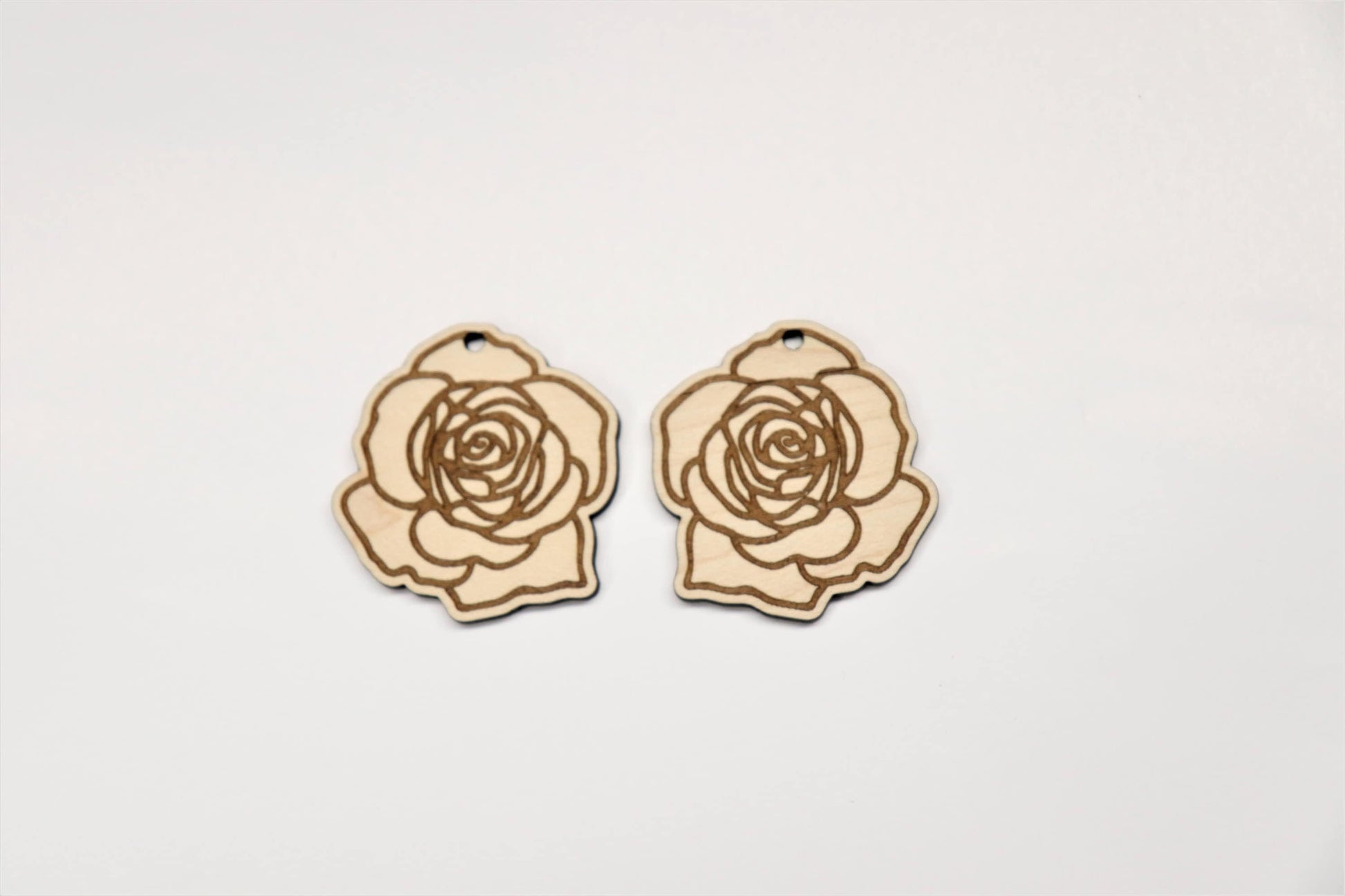 Flower blanks, earring blanks, wood earrings