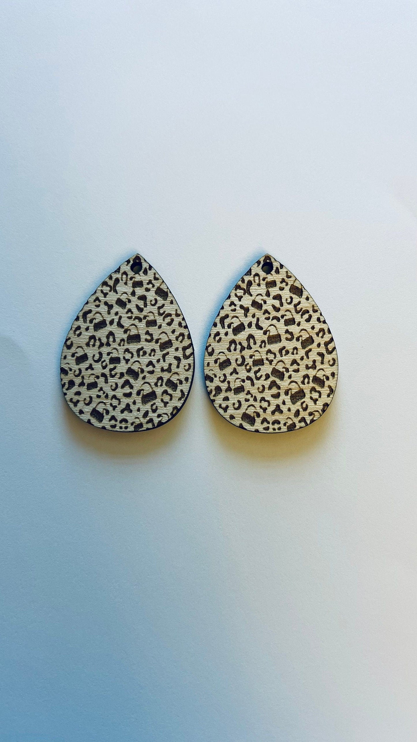 Christmas wood teardrop blanks, earring blanks, wood blanks