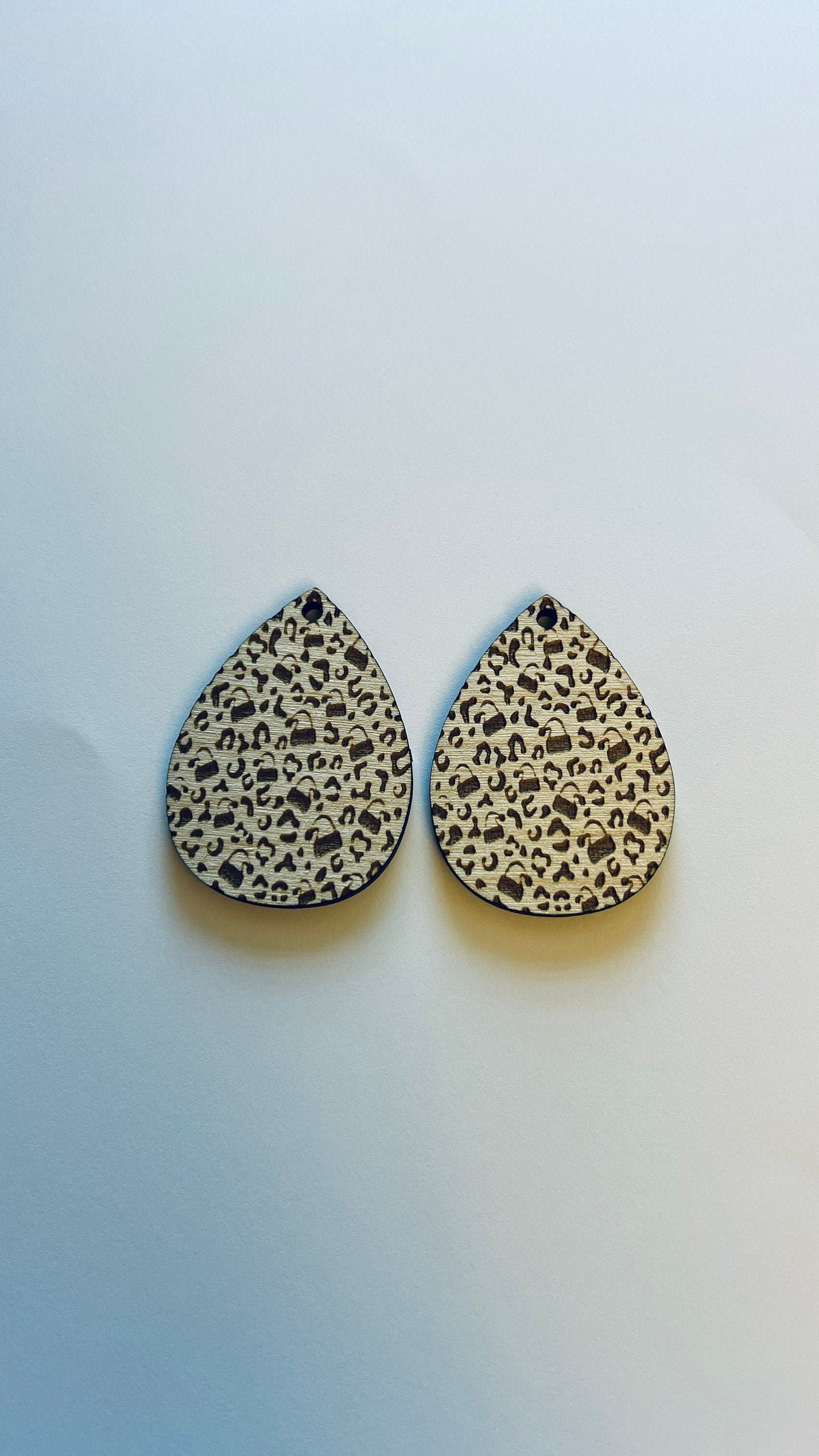 Christmas wood teardrop blanks, earring blanks, wood blanks