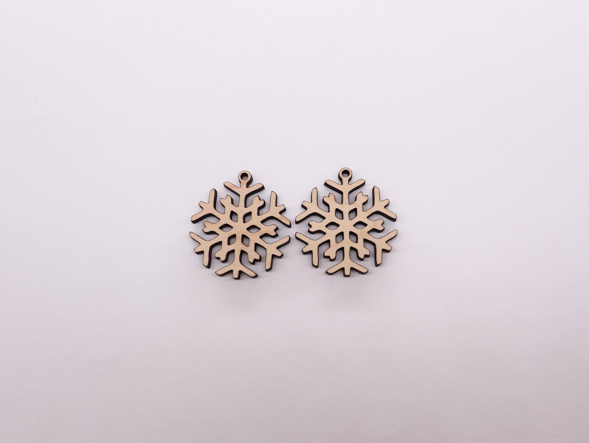 Snowflake wood earring blanks, earring blanks