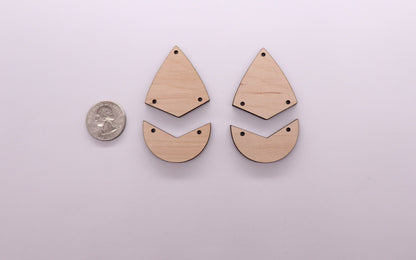 Wood earring blanks