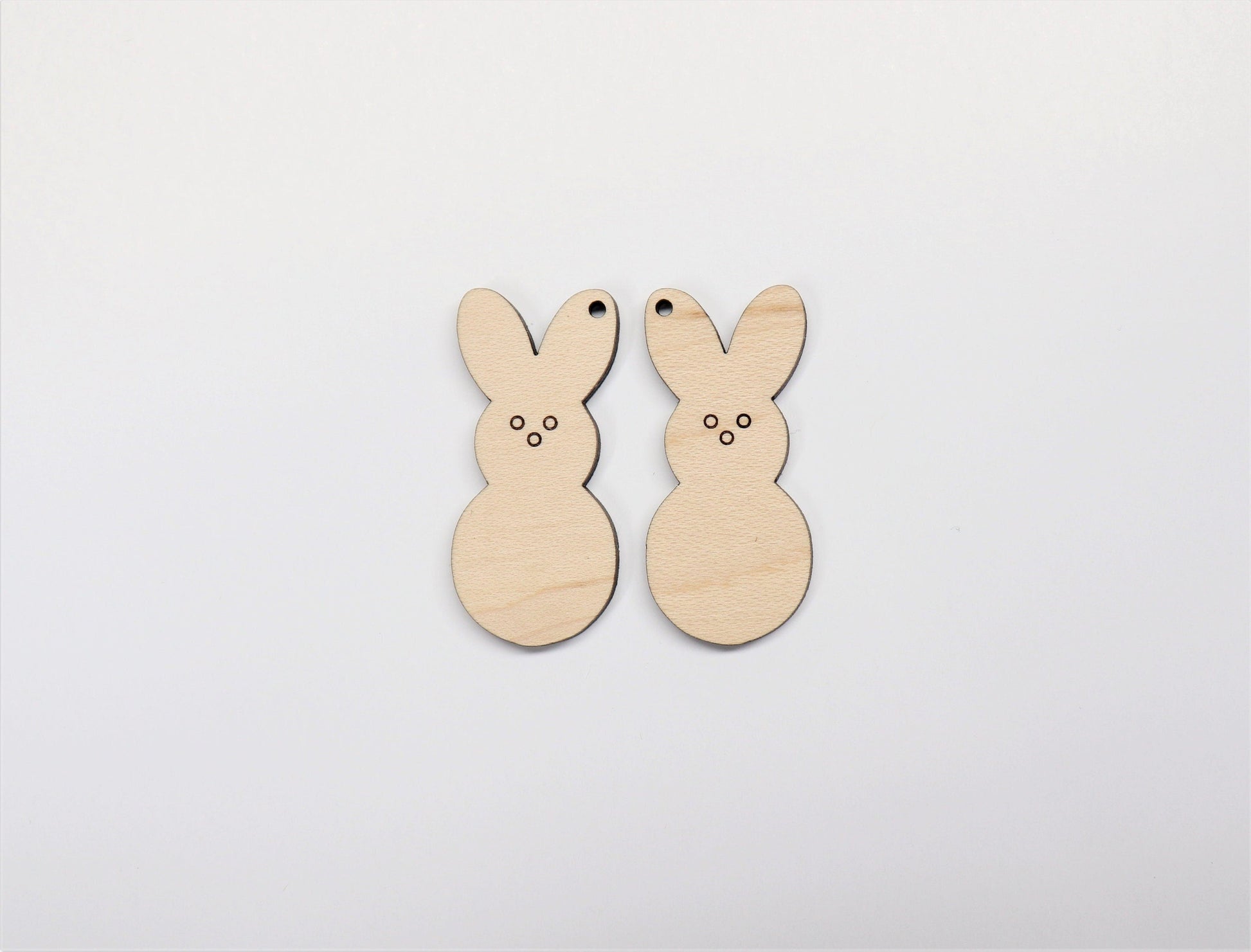 Bunny wood earring blanks, wood cutouts