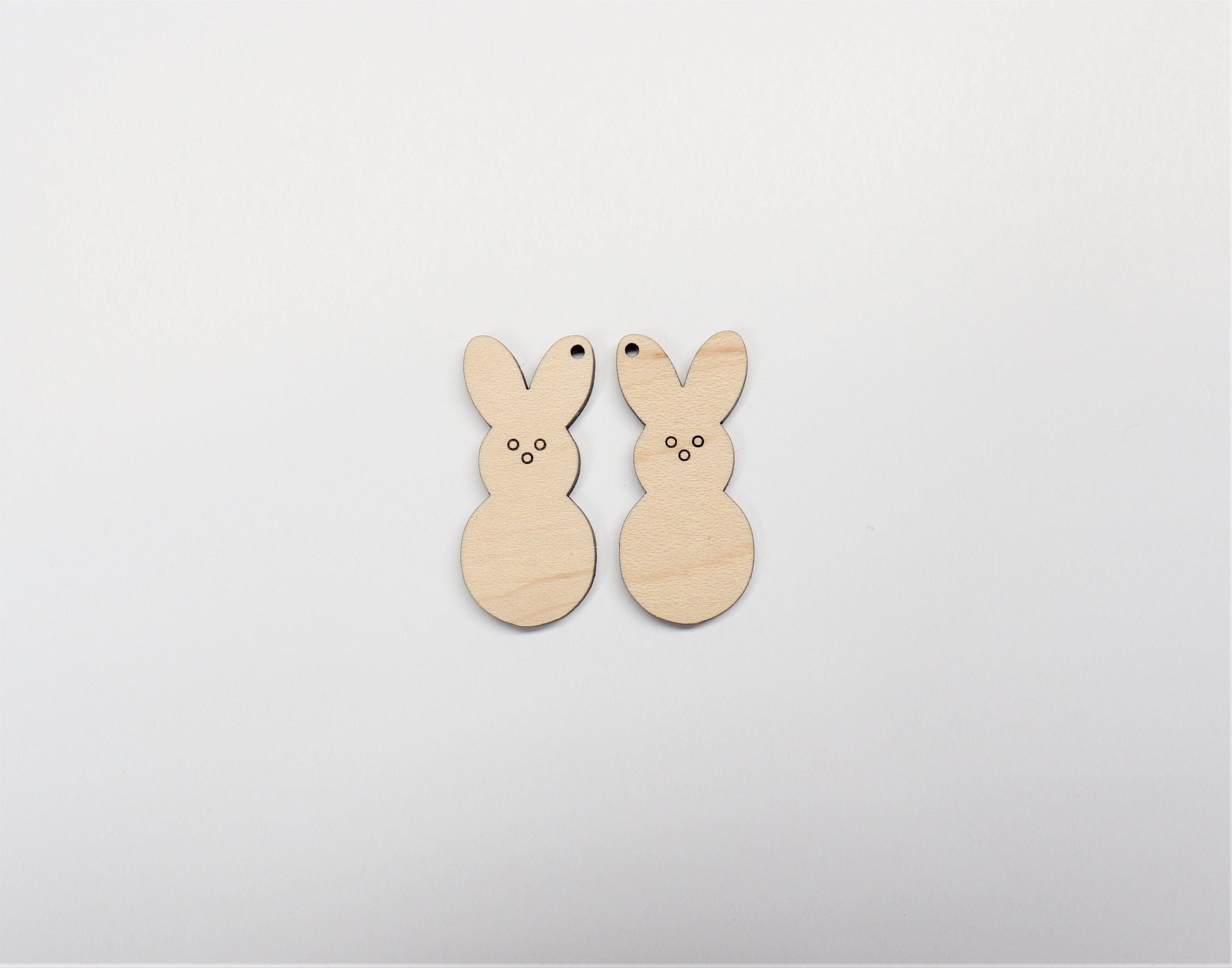 Bunny wood earring blanks, wood cutouts