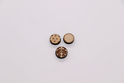 Round stud cutouts, earring blanks, wood cutouts