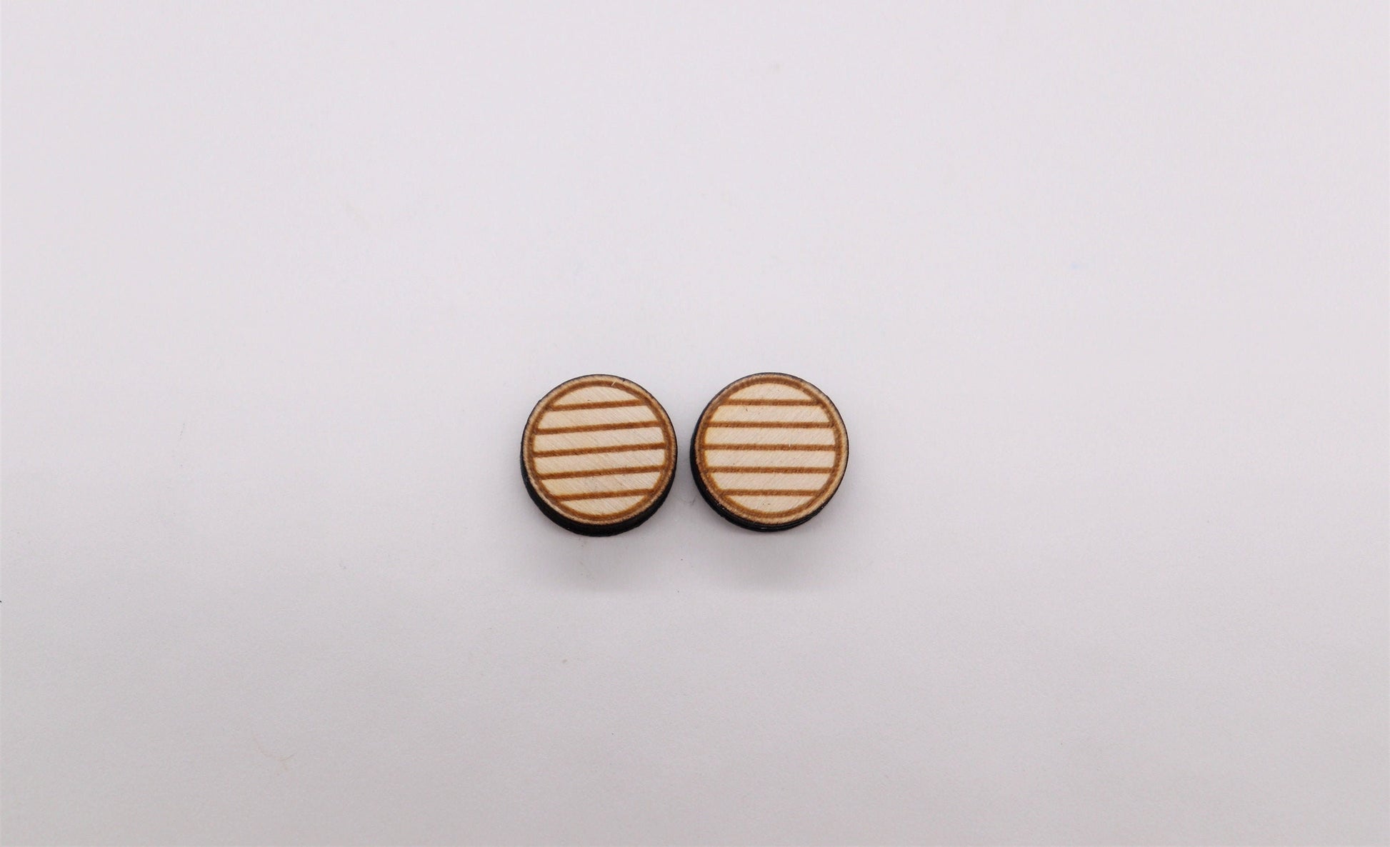 Round stud cutouts, earring blanks, wood cutouts