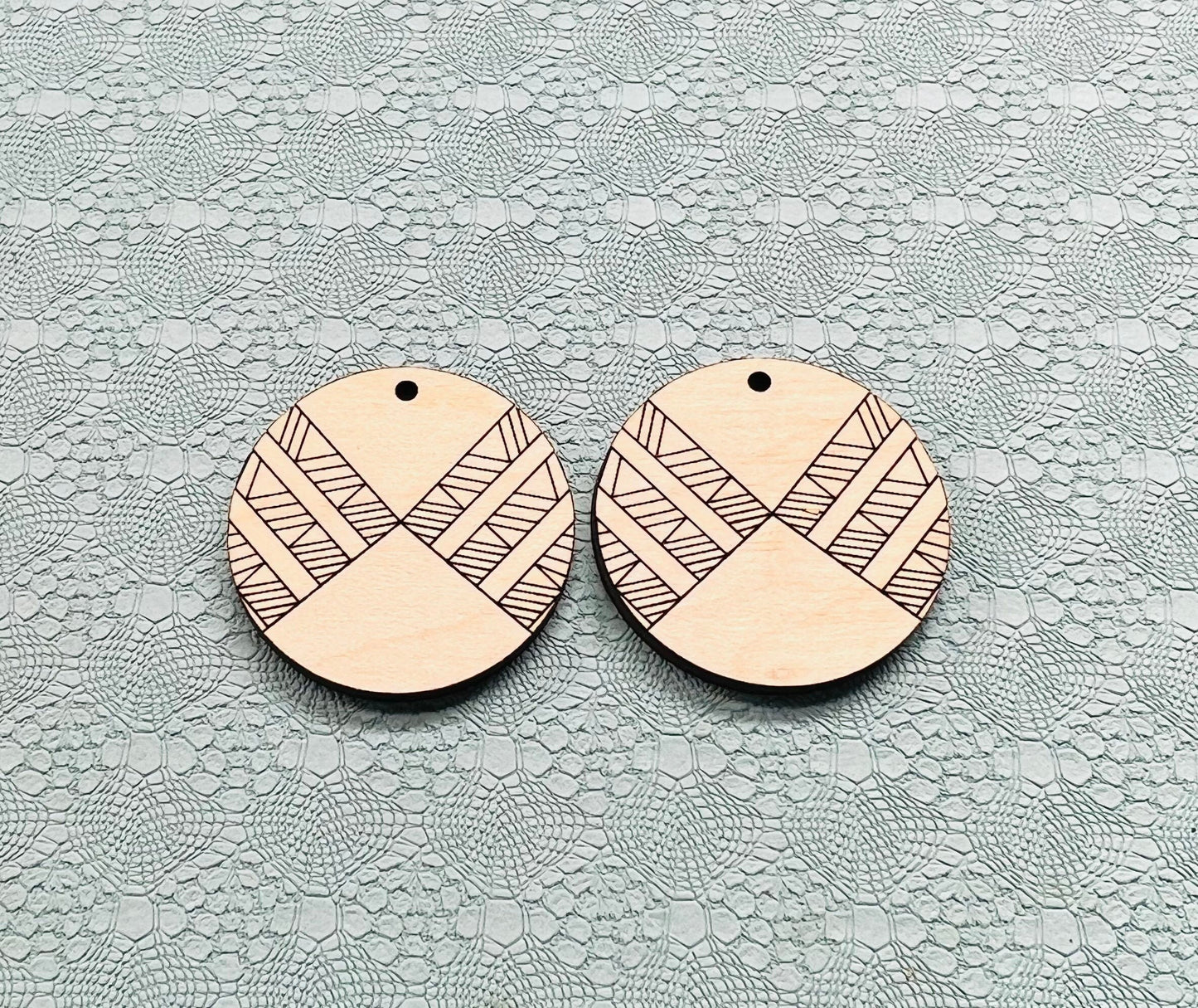 Round wood earring blanks, wood cutouts, custom earrings