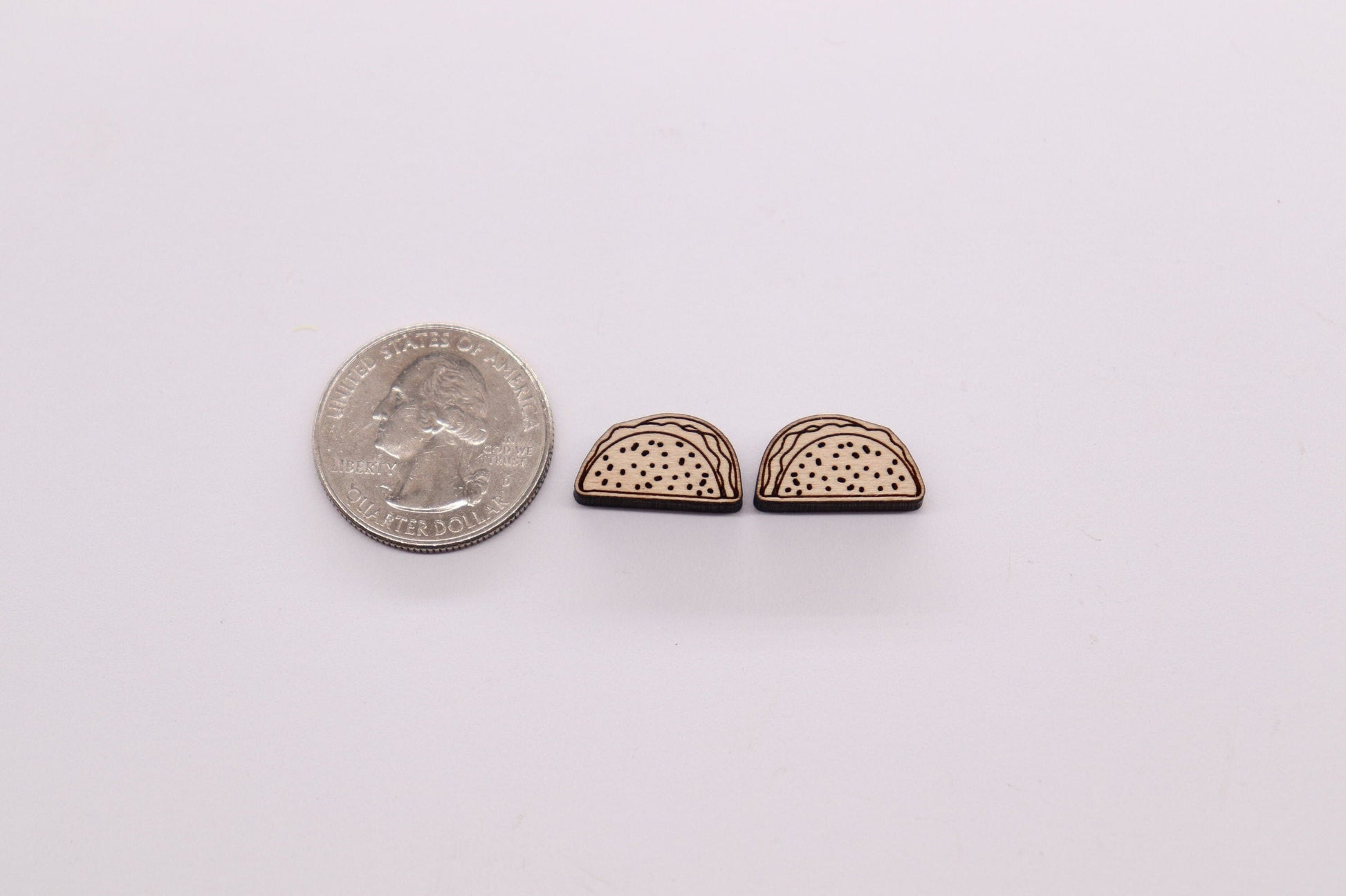 Taco stud blanks, wood cutouts, earring supplies