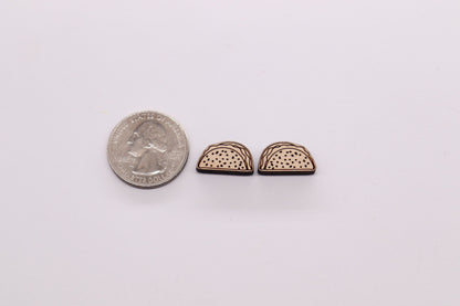 Taco stud blanks, wood cutouts, earring supplies