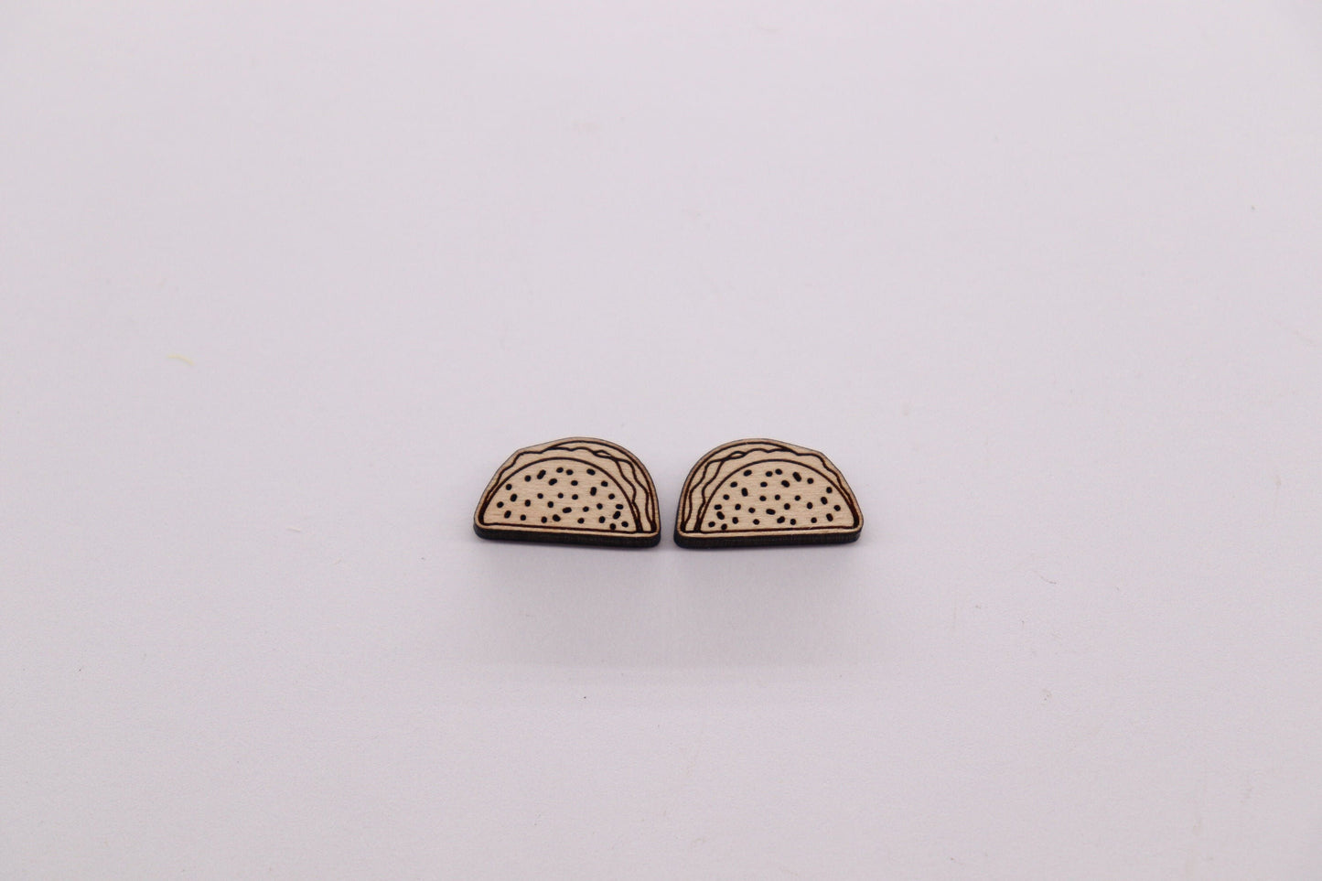 Taco stud blanks, wood cutouts, earring supplies