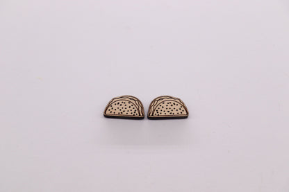 Taco stud blanks, wood cutouts, earring supplies