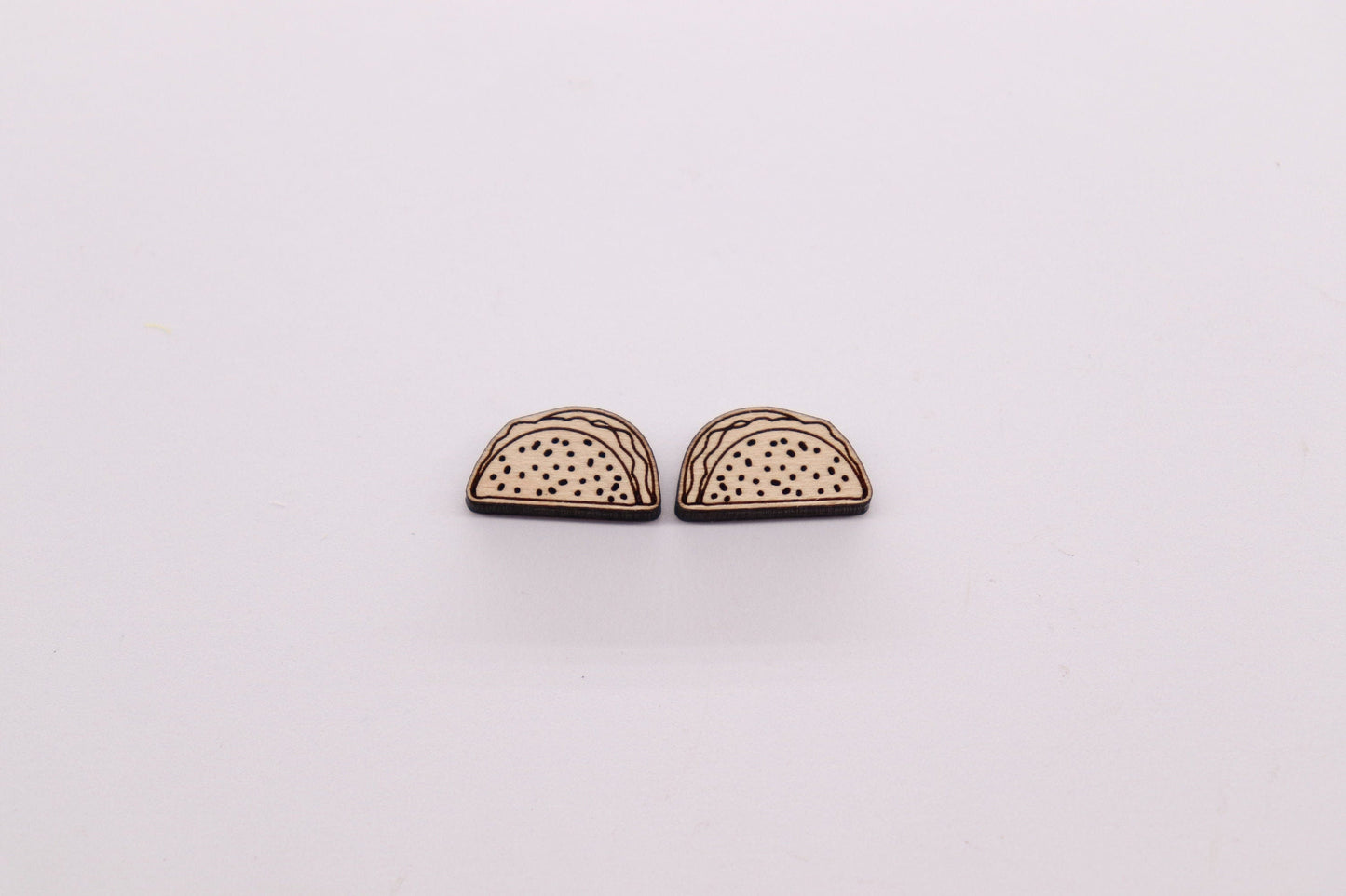 Taco stud blanks, wood cutouts, earring supplies