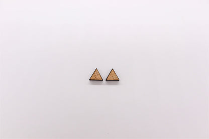 Triangle stud blanks, wood studs, earring blanks