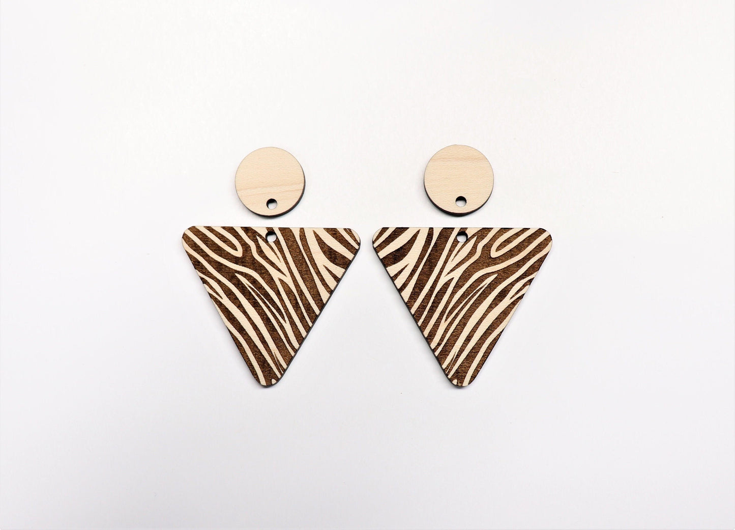 Animal print earring blanks, wood blanks, earring findings