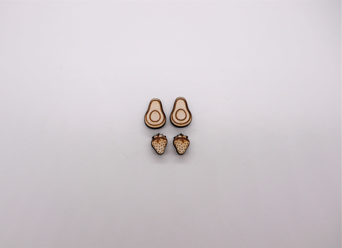 Avocado stud blanks, earring blanks, wood cutouts