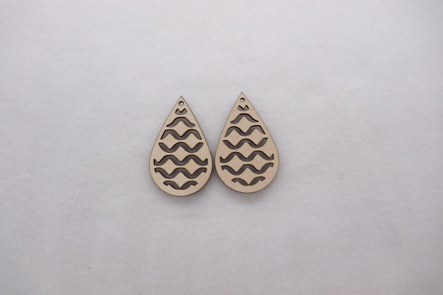 Teardrop wood earring blanks, earring blanks, wood teardrops